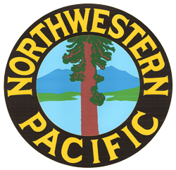 northwestern pacific railroad historical society logo