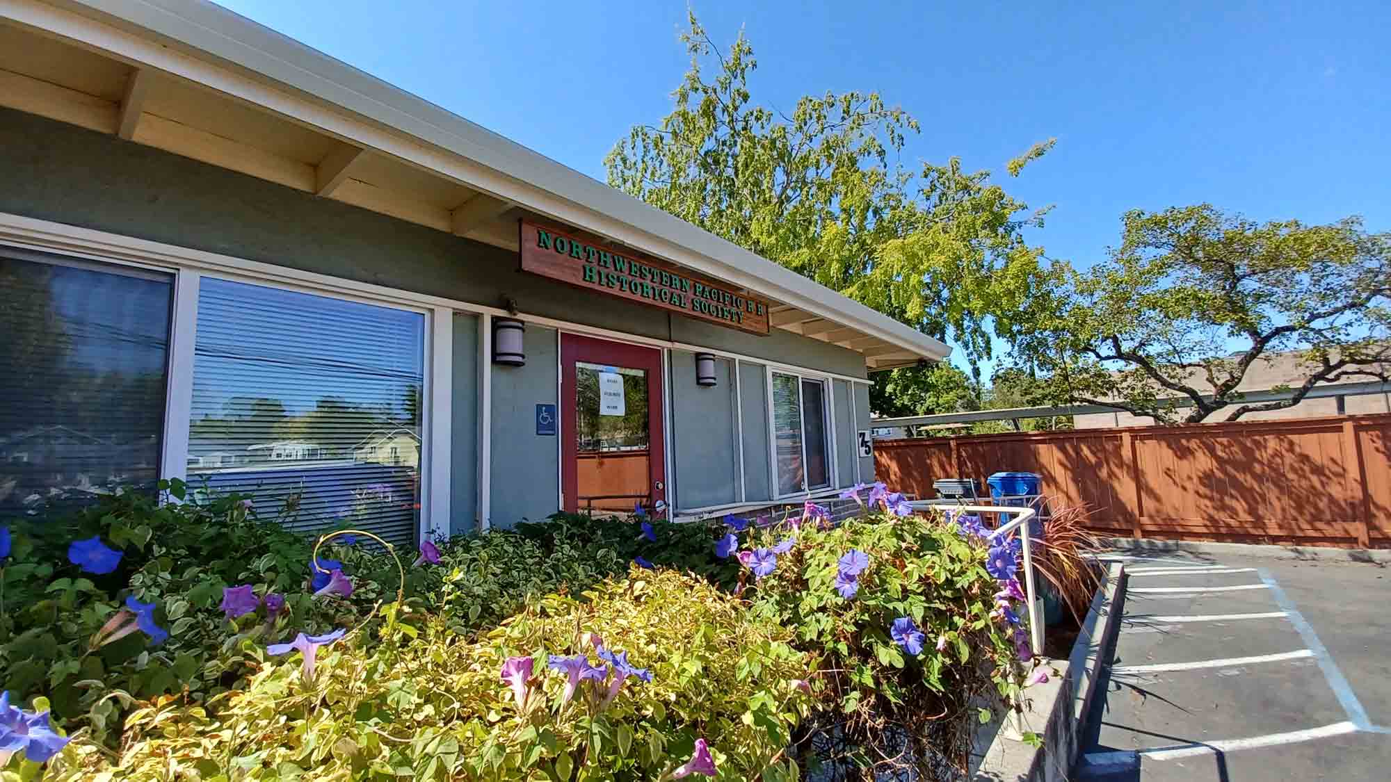 Front view of the NWPRRHS library